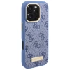 Чохол Guess 4G Logo Plate для iPhone 16 Pro Blue with MagSafe (GUHMP16LU4GPRB)