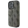 Чохол-книжка Guess 4G Big Metal Logo для iPhone 16 Pro Brown (GUBKP16L4GMGBR)