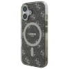 Чохол Guess IML 4G Background для iPhone 16 Brown with MagSafe (GUHMP16SH4DTEW)