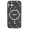 Чохол Guess IML 4G Background для iPhone 16 Brown with MagSafe (GUHMP16SH4DTEW)