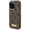 Чохол Guess 4G Logo Plate для iPhone 16 Pro Brown with MagSafe (GUHMP16LU4GPRW)