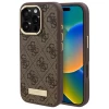 Чохол Guess 4G Logo Plate для iPhone 16 Pro Brown with MagSafe (GUHMP16LU4GPRW)