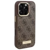 Чохол Guess 4G Logo Plate для iPhone 16 Pro Brown with MagSafe (GUHMP16LU4GPRW)