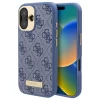 Чохол Guess 4G Logo Plate для iPhone 16 Plus Blue with MagSafe (GUHMP16MU4GPRB)