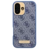 Чохол Guess 4G Logo Plate для iPhone 16 Plus Blue with MagSafe (GUHMP16MU4GPRB)