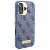 Чохол Guess 4G Logo Plate для iPhone 16 Plus Blue with MagSafe (GUHMP16MU4GPRB)