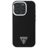 Чохол Guess Grained Triangle для iPhone 16 Pro Black with MagSafe (GUHMP16LPGTSPSK)