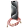 Чехол Guess Crossbody Cord Script для iPhone 16 Pro Max Pink with MagSafe (GUHMP16XHCTSGNSP)