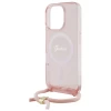 Чехол Guess Crossbody Cord Script для iPhone 16 Pro Max Pink with MagSafe (GUHMP16XHCTSGNSP)