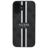 Чохол Guess 4G Printed Stripes для iPhone 16 Black with MagSafe (GUHMP16SP4RPSK)