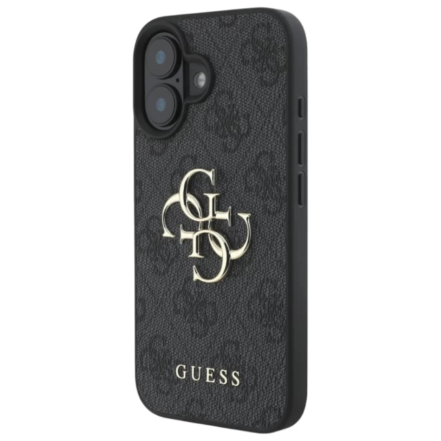 Чохол Guess 4G Big Metal Logo для iPhone 16 Plus Black (GUHCP16M4GMGGR)