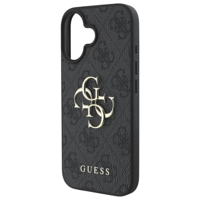 Чохол Guess 4G Big Metal Logo для iPhone 16 Plus Black (GUHCP16M4GMGGR)