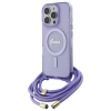 Чохол Guess Crossbody Cord Script для iPhone 16 Pro Max Purple with MagSafe (GUHMP16XHCTSGNSU)