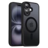 Чохол для iPhone 16 WAVE Matte Insane Case with Magnetic Ring Black