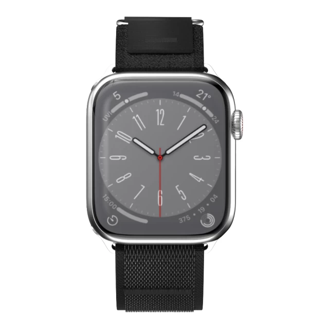 Ремінець Switcheasy Flex Woven Nylon для Apple Watch 42 | 41 | 40 | 38 mm Black (SAW341161BK23)