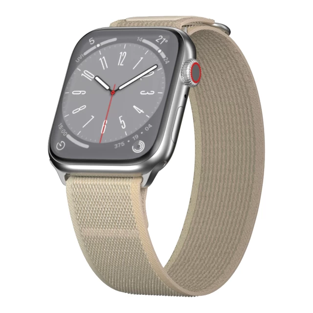 Ремінець Switcheasy Flex Woven Nylon для Apple Watch 42 | 41 | 40 | 38 mm Starlight (SAW341161SI23)