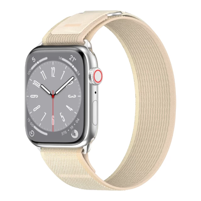 Ремінець Switcheasy Flex Woven Nylon для Apple Watch 42 | 41 | 40 | 38 mm Starlight (SAW341161SI23)