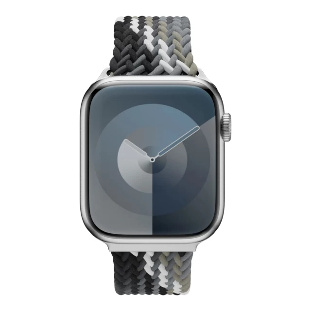 Ремінець Switcheasy Candy Braided Nylon для Apple Watch 42 | 41 | 40 | 38 mm Black Gray (SAW341237BY24)