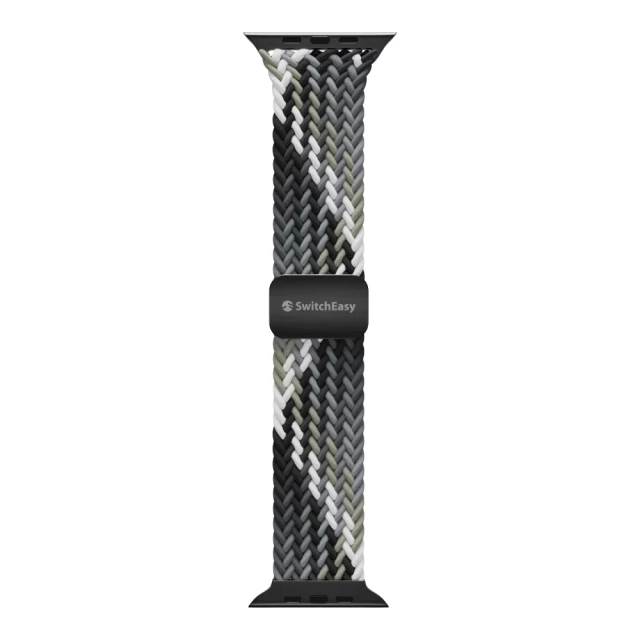 Ремінець Switcheasy Candy Braided Nylon для Apple Watch 42 | 41 | 40 | 38 mm Black Gray (SAW341237BY24)