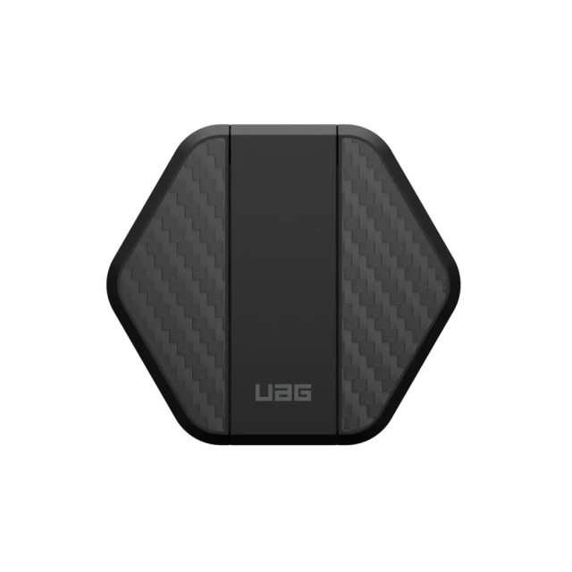 Беспроводное зарядное устройство UAG Wireless Charging Pad Stand 15W Black Carbon Fiber with MagSafe (9B4410114042)