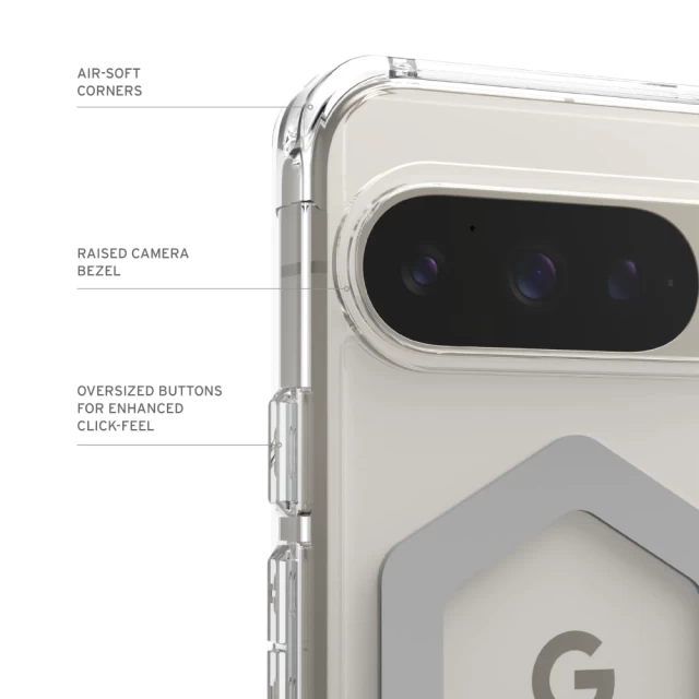 Чехол UAG Plyo для Google Pixel 9 Pro Ice Silver with MagSafe (614458114333)