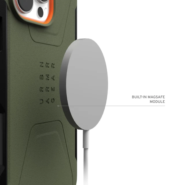 Чохол UAG Civilian для iPhone 16 Pro Olive Drab with MagSafe (114444117272)