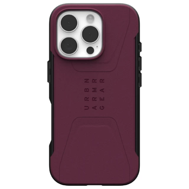 Чохол UAG Civilian для iPhone 16 Pro Bordeaux with MagSafe (114444119049)