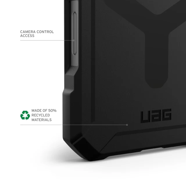 Чохол UAG Essential Armor для iPhone 16 Pro Black with MagSafe (114448114040)