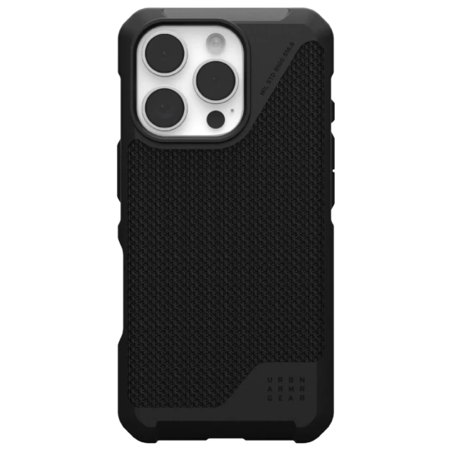 Чохол UAG Metropolis LT для iPhone 16 Pro Kevlar Black with MagSafe (114452113940)