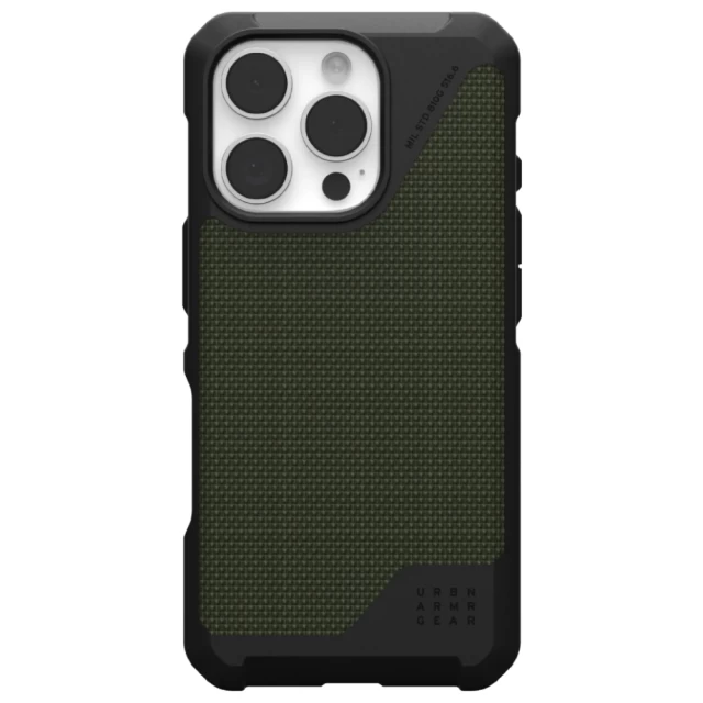 Чохол UAG Metropolis LT для iPhone 16 Pro Kevlar Olive with MagSafe (114452113972)