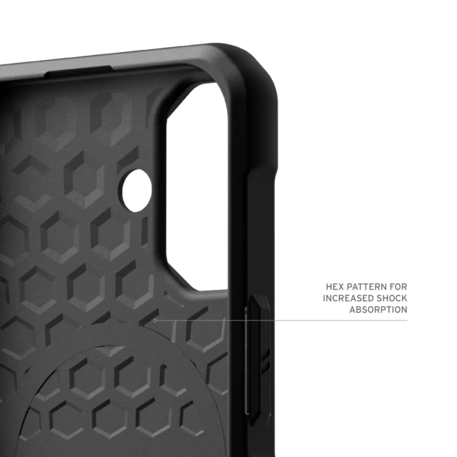 Чохол UAG Metropolis LT для iPhone 16 Kevlar Black with MagSafe (114454113940)