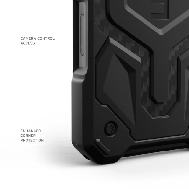 Чохол UAG Monarch Pro для iPhone 16 Plus Carbon Fiber with MagSafe (114455114242)