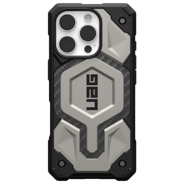 Чохол UAG Monarch Pro для iPhone 16 Pro Titanium with MagSafe (114456113636)