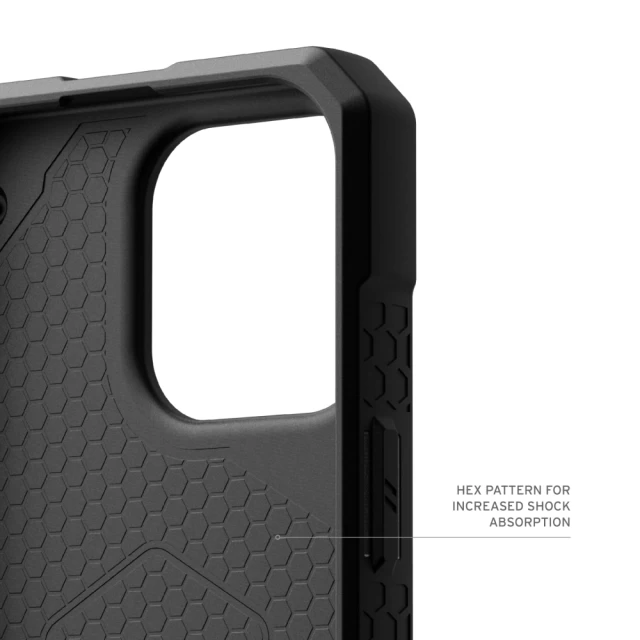 Чохол UAG Monarch Pro для iPhone 16 Pro Carbon Fiber with MagSafe (114456114242)