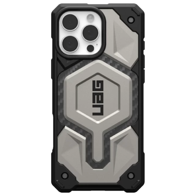 Чохол UAG Monarch Pro для iPhone 16 Pro Max Titanium with MagSafe (114457113636)