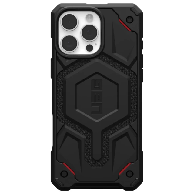 Чохол UAG Monarch Pro для iPhone 16 Pro Max Kevlar Black with MagSafe (114457113940)