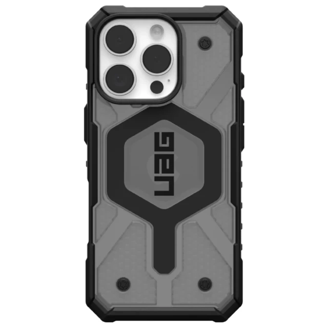 Чохол UAG Pathfinder Clear для iPhone 16 Pro Ash with MagSafe (114464113131)