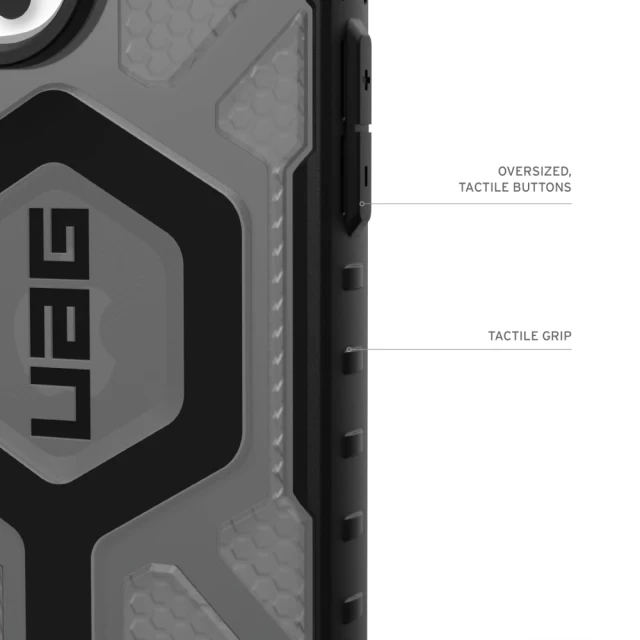 Чохол UAG Pathfinder Clear для iPhone 16 Pro Ash with MagSafe (114464113131)