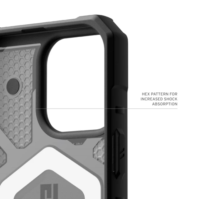 Чохол UAG Pathfinder Clear для iPhone 16 Pro Ash with MagSafe (114464113131)