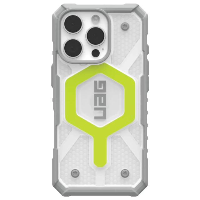 Чохол UAG Pathfinder Clear для iPhone 16 Pro Active Neon with MagSafe (114464118181)