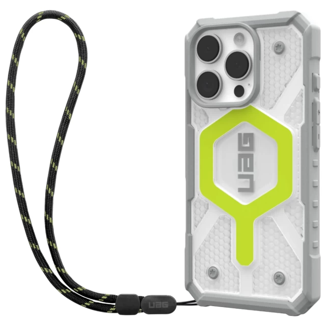 Чохол UAG Pathfinder Lanyard для iPhone 16 Pro Active Neon with MagSafe (1144641BV01)