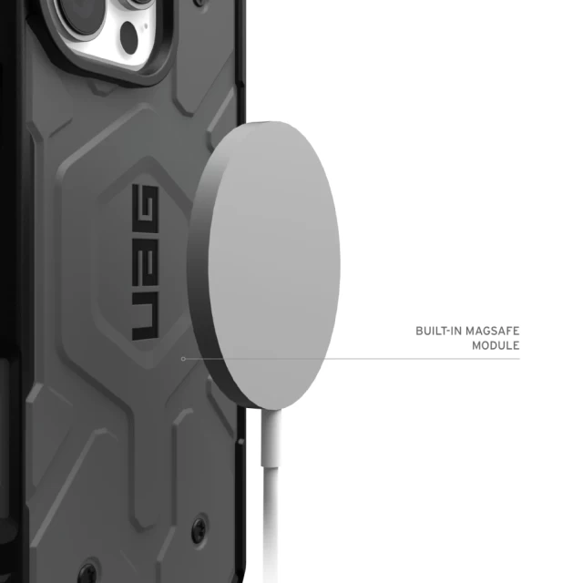 Чохол UAG Pathfinder для iPhone 16 Pro Silver with MagSafe (114468113333)