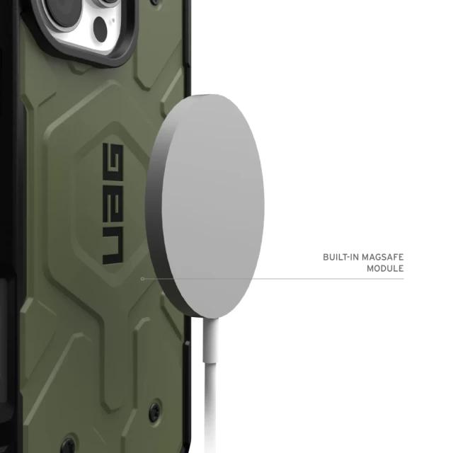 Чохол UAG Pathfinder для iPhone 16 Pro Olive Drab with MagSafe (114468117272)