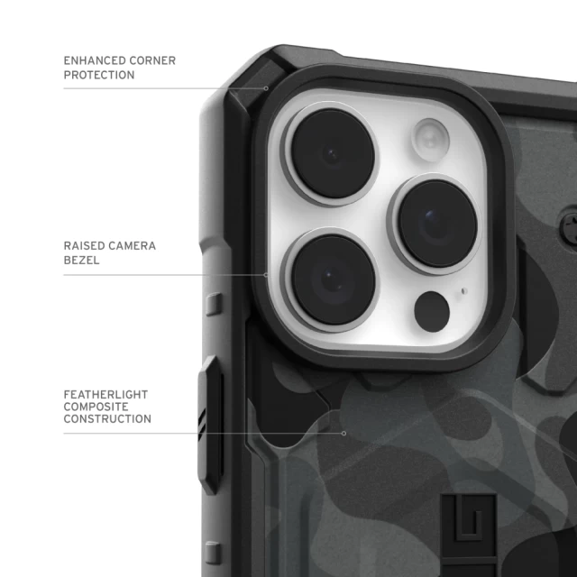 Чохол UAG Pathfinder SE для iPhone 16 Pro Max Midnight Camo with MagSafe (114472114061)