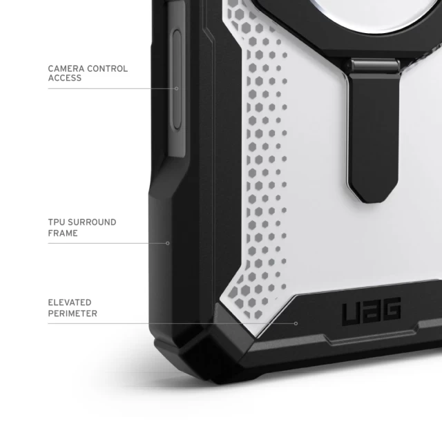 Чохол UAG Plasma XTE для iPhone 16 Pro Black Clear with MagSafe (11447411404G)