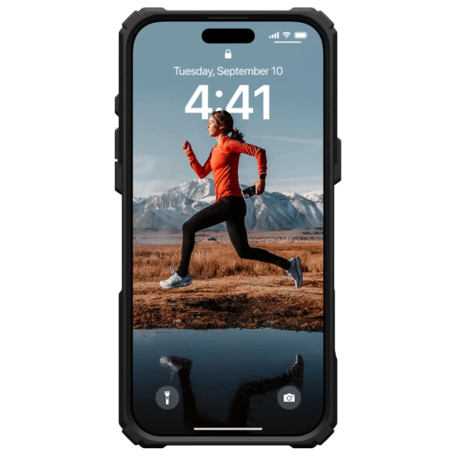 Чохол UAG Plasma XTE для iPhone 16 Pro Max Black Orange with MagSafe (114475114097)