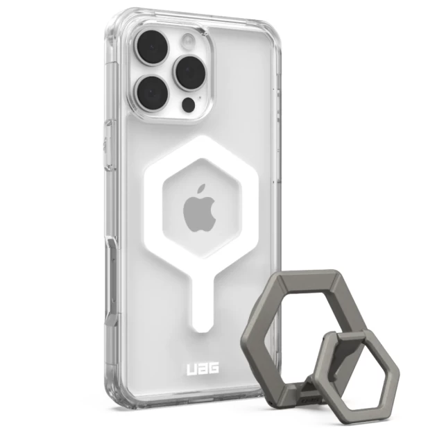 Чохол UAG Plyo Ring Stand для iPhone 16 Pro Max Ice White with MagSafe (1144811BV01)