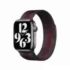 Ремешок Milanese Loop Black/Red для Apple Watch 41 | 40 | 38 mm