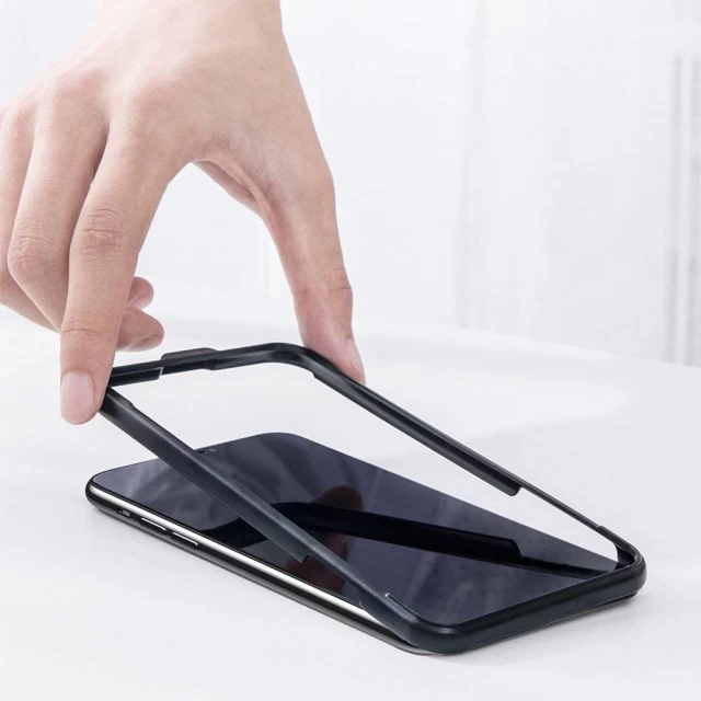 Защитное стекло Baseus Tempered Glass 9H для iPhone 11 Pro Max/XS Max Black (2 Pack) (SGAPIPH65-LF02)