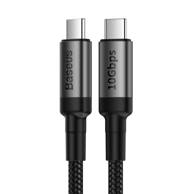 Кабель Baseus Cafule USB-C to USB-C 1m Grey (CATKLF-SG1)